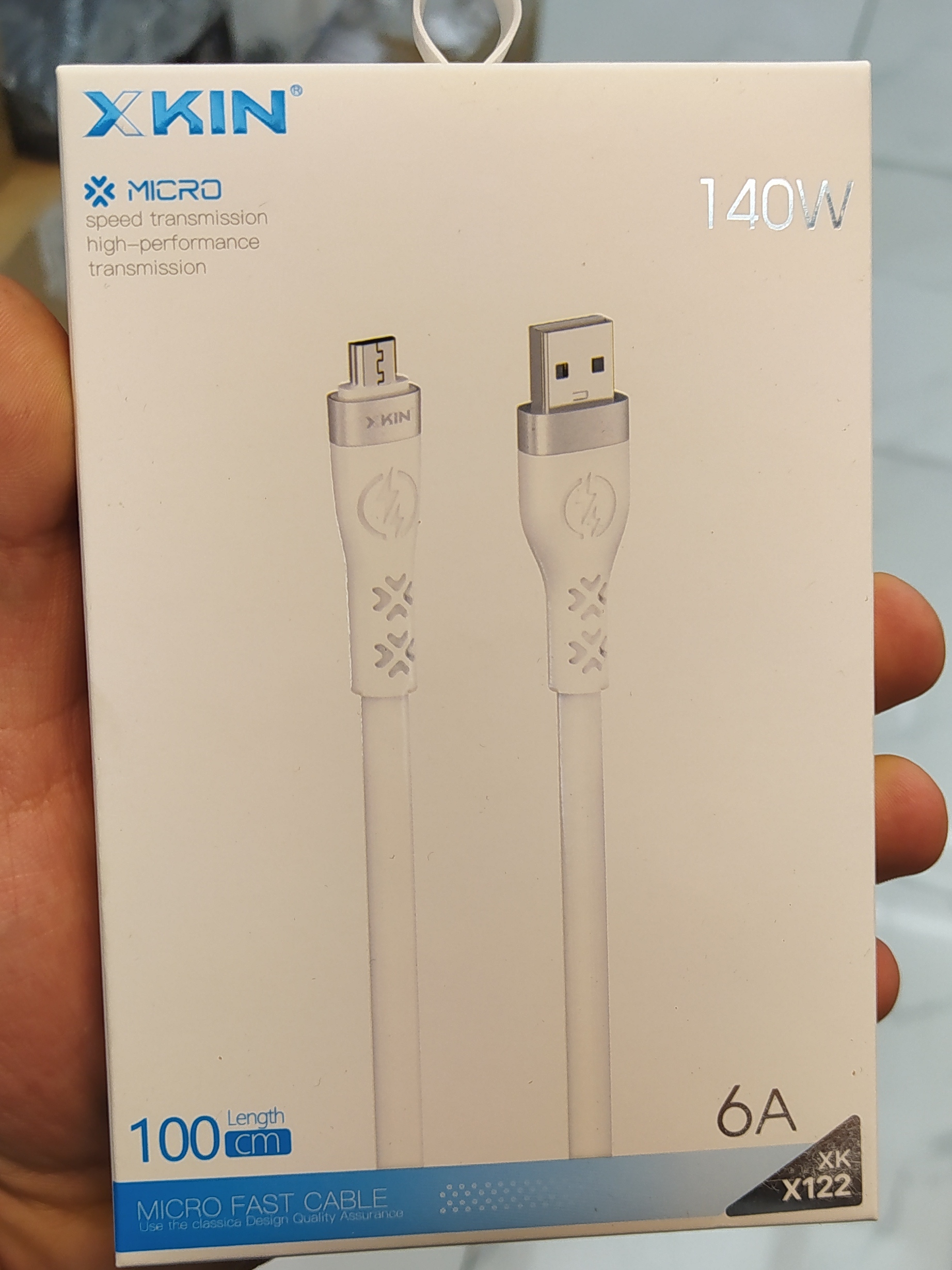 کابل اندروید ایکس کین صد سانتی 140w مدل x122