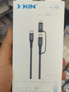 تبدیل دو سر تایپ سی و ios ایکس کین مدل x132